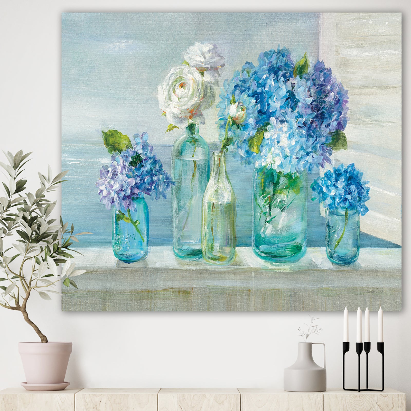 Coastl Flowers Bouquets - Nautical & Coastal Canvas Art