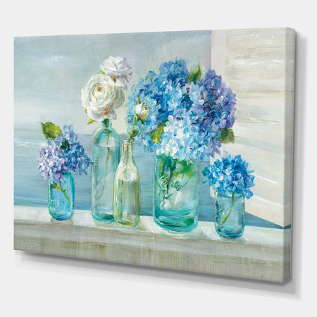 Coastl Flowers Bouquets - Nautical & Coastal Canvas Art