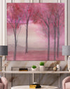 Shabby Pink Under the Trees - Shabby Chic Premium Canvas Wall Art