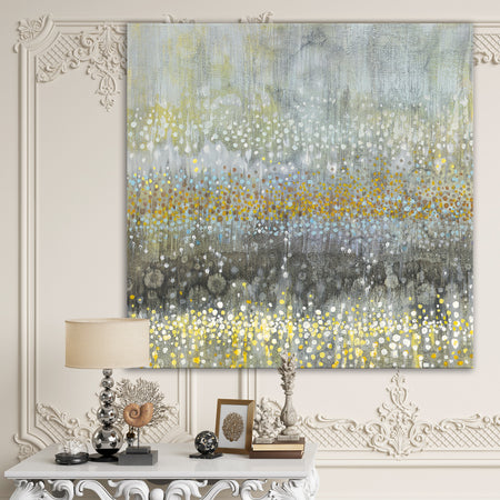 Glam Rain Abstract III - Modern & Contemporary Canvas Artwork