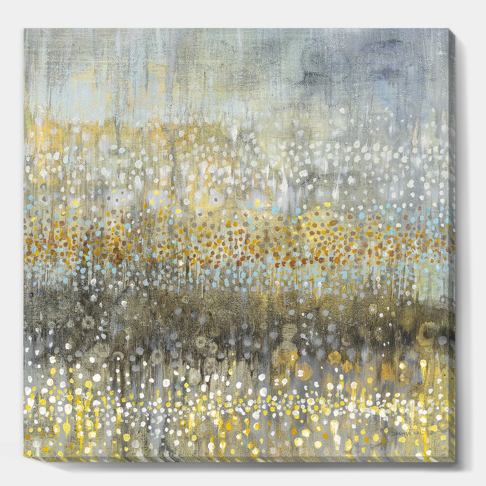 Glam Rain Abstract IV - Modern & Contemporary Canvas Art