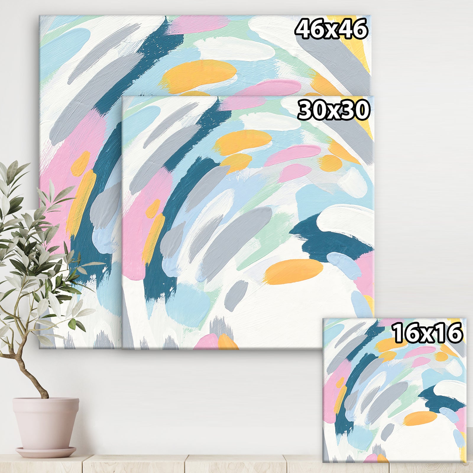 Geometric Vortex II - Modern & Contemporary Premium Canvas Wall Art