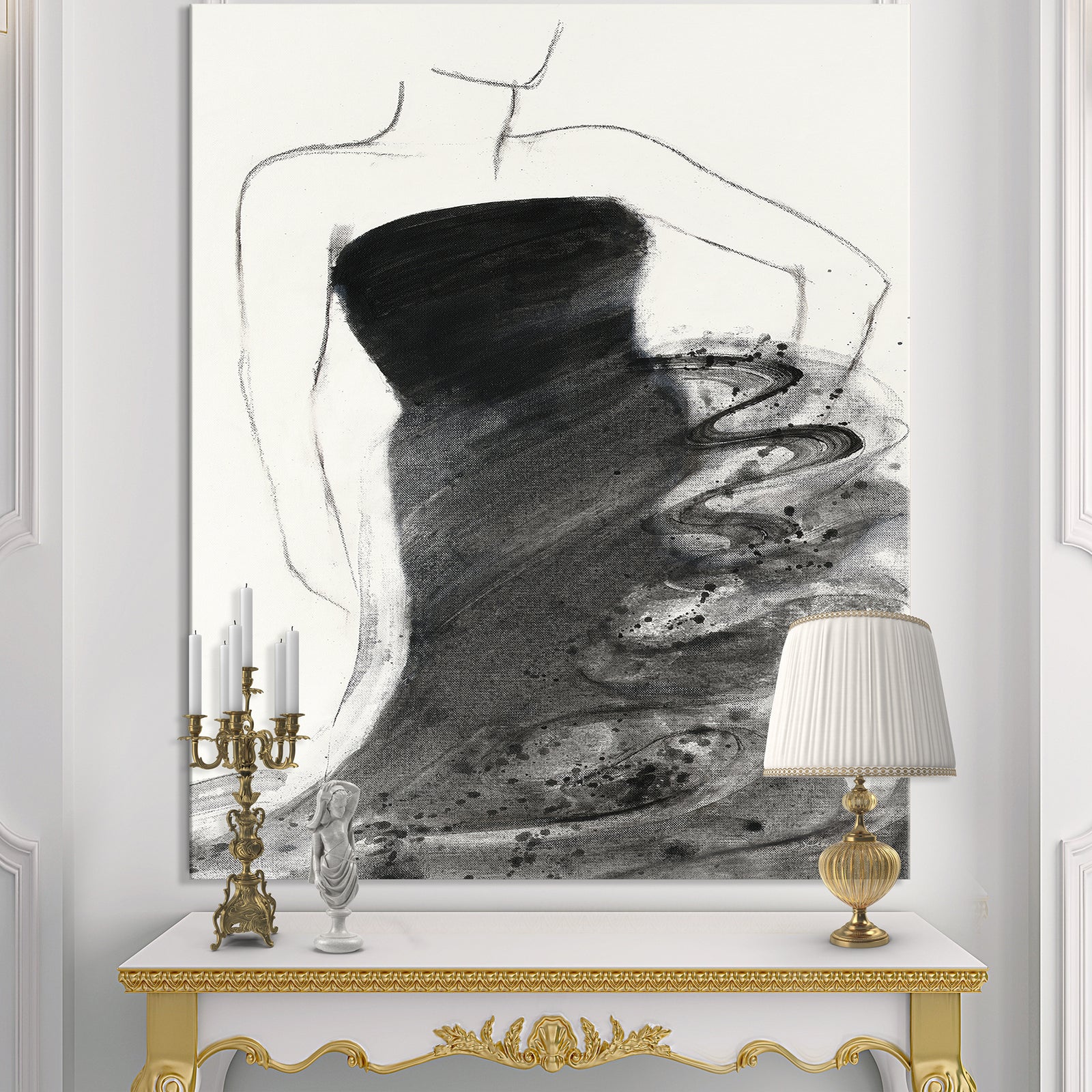 Glam and Fashion Feminine I - Fashion Figures Canvas Art
