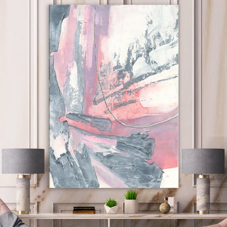 Durty Shabby Pink Blush I - Shabby Chic Canvas Artwork