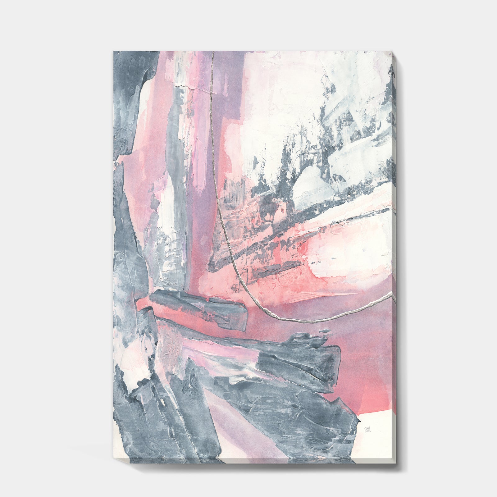 Durty Shabby Pink Blush I - Shabby Chic Canvas Artwork