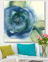 Blue Floral Poppies I - Cottage Canvas Art