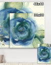 Blue Floral Poppies I - Cottage Canvas Art