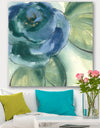 Blue Floral Poppies II - Cottage Premium Canvas Wall Art