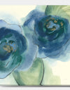 Blue Floral Poppies III - Cottage Gallery-wrapped Canvas