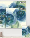 Blue Floral Poppies III - Cottage Gallery-wrapped Canvas