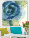 Blue Floral Poppies IV - Cottage Canvas Artwork