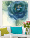 Blue Floral Poppies VI - Cottage Premium Canvas Wall Art