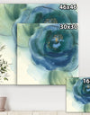 Blue Floral Poppies VI - Cottage Premium Canvas Wall Art