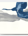 Gouache Sapphire on Gray IV - Modern & Transitional Canvas Art