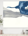 Gouache Sapphire on Gray IV - Modern & Transitional Canvas Art