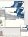 Gouache Sapphire on Gray IV - Modern & Transitional Canvas Art