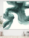 Gouache Green on Gray II - Modern & Transitional Gallery-wrapped Canvas