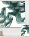 Gouache Green on Gray II - Modern & Transitional Gallery-wrapped Canvas