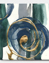 Mettalic Indigo and Gold I - Posh & Luxe Canvas Art
