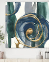 Mettalic Indigo and Gold I - Posh & Luxe Canvas Art