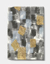 Gold Glamour Squares II - Modern & Transitional Gallery-wrapped Canvas