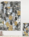 Gold Glamour Squares II - Modern & Transitional Gallery-wrapped Canvas