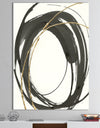 Gold Glamour Circle I - Posh & Luxe Canvas Art