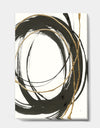 Gold Glamour Circle III - Posh & Luxe Gallery-wrapped Canvas