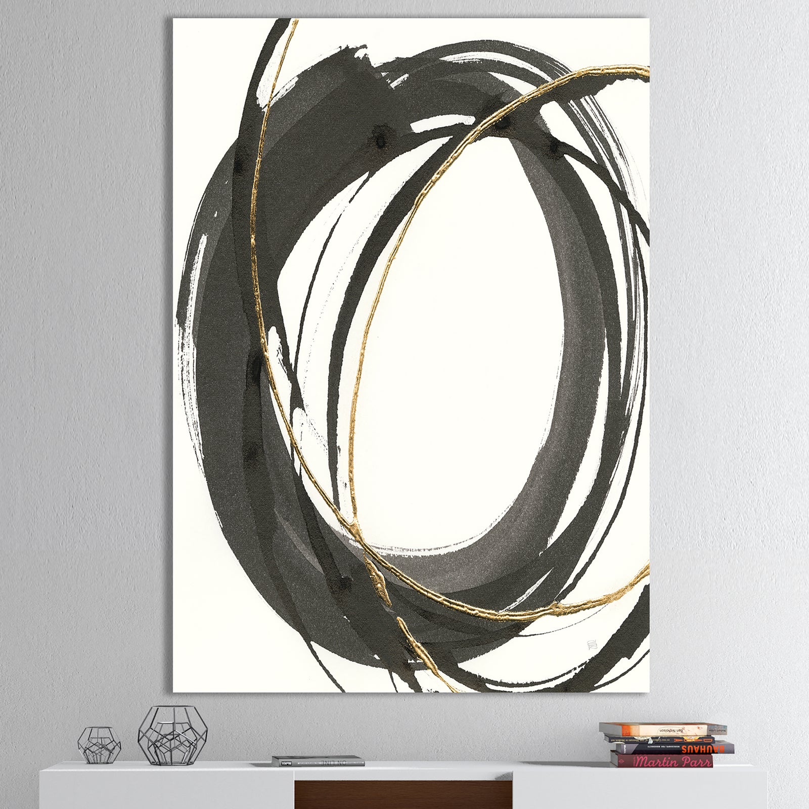 Gold Glamour Circle IV - Posh & Luxe Canvas Artwork