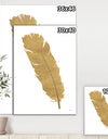 Glam pure Gold Feather II - Glam Canvas Artwork