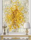 Glam Yellow Explosion Blocks - Modern & Transitional Gallery-wrapped Canvas