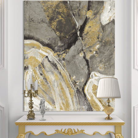 Glam Phoenix Neutral - Modern Glam Premium Canvas Wall Art