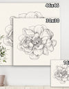 Pen and Ink Florals IV - Farmhouse Canvas Artwork
