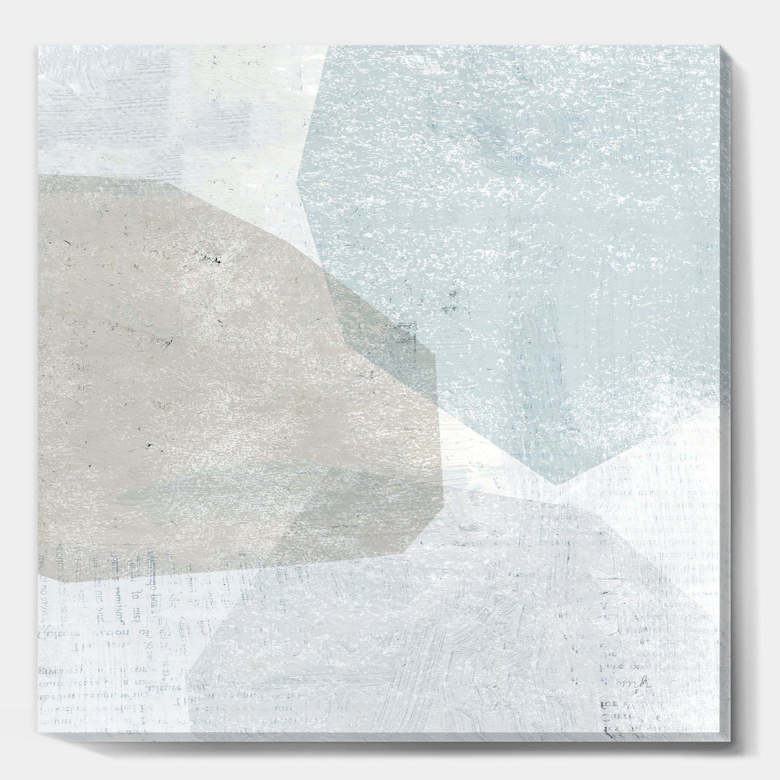 Grey and White Collage I - Modern & Contemporary Premium Canvas Wall Art