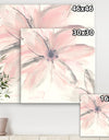 Pink Shabby Floral II - Shabby Chic Canvas Artwork