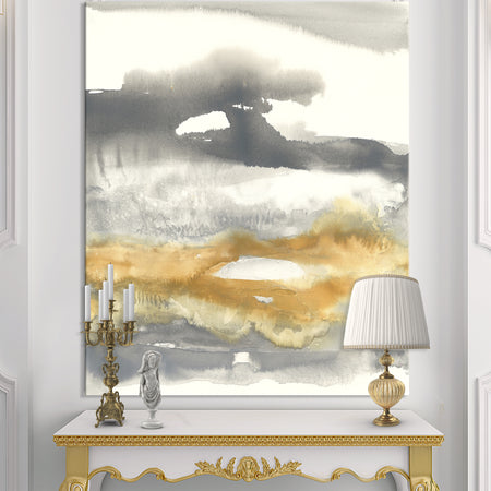 Gold Glamour Direction I - Modern & Contemporary Canvas Art