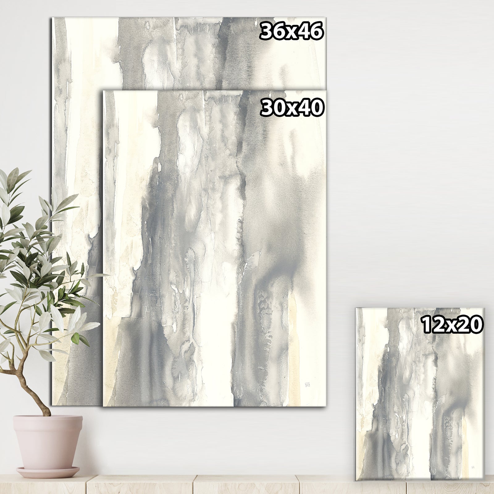 Gold Glamour Direction I - Modern & Contemporary Gallery-wrapped Canvas