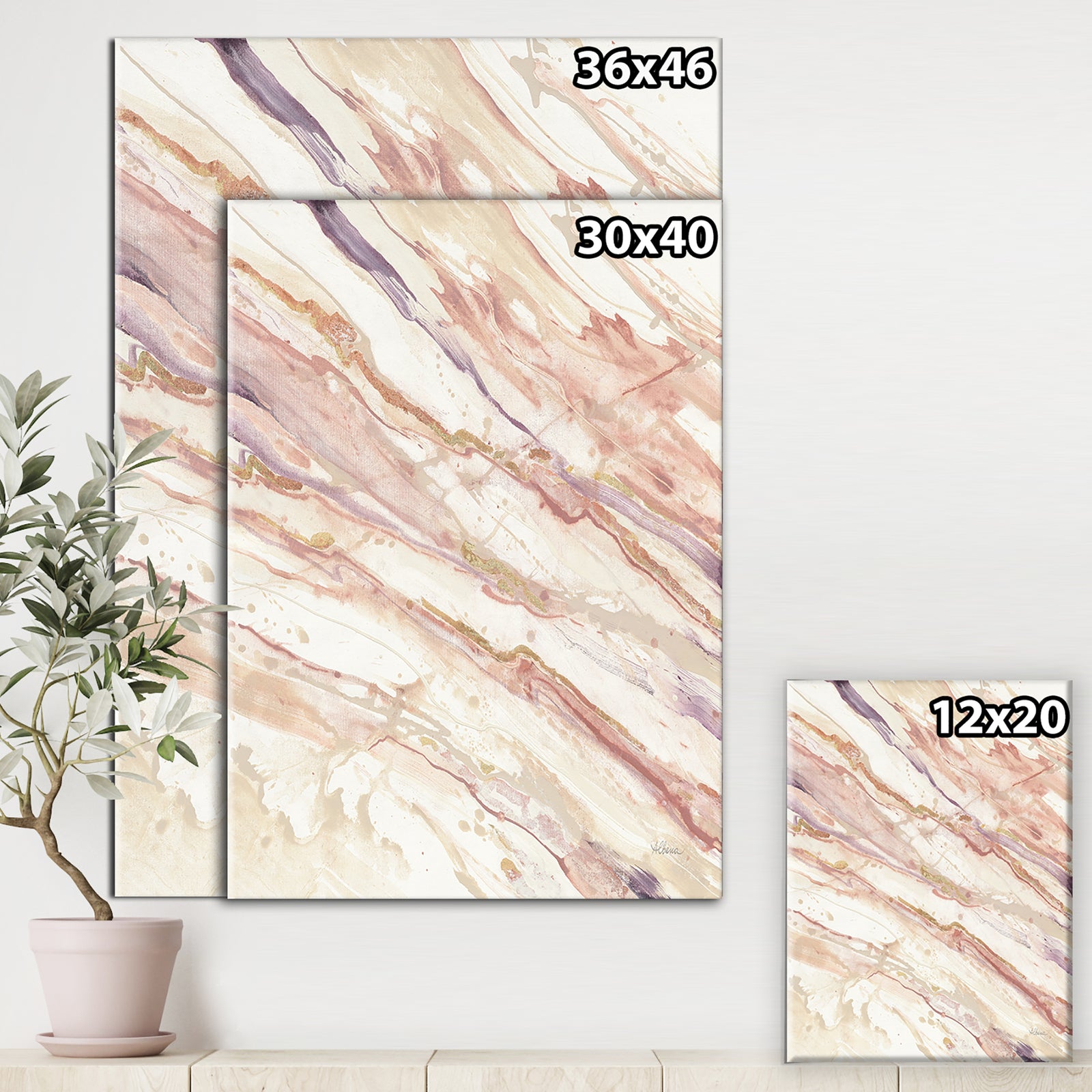Copper Shabby Dreams - Shabby Chic Canvas Artwork