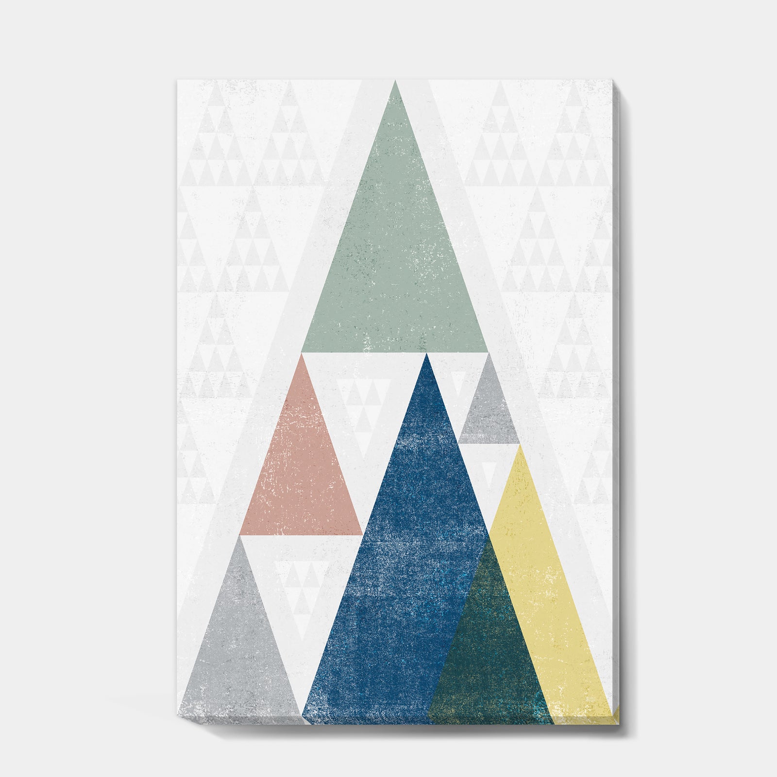 Geometrical Composition Triangles I - Modern & Transitional Canvas Art