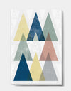 Geometrical Composition Triangles II - Modern & Transitional Premium Canvas Wall Art