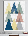 Geometrical Composition Triangles II - Modern & Transitional Premium Canvas Wall Art