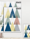 Geometrical Composition Triangles II - Modern & Transitional Premium Canvas Wall Art