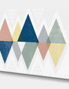 Geometrical Composition Triangles III - Modern & Transitional Gallery-wrapped Canvas