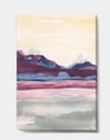 Shabby Watercolor on Purple I - Shabby Chic Canvas Artwork