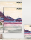 Shabby Watercolor on Purple I - Shabby Chic Canvas Artwork