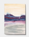 Shabby Watercolor on Purple II - Shabby Chic Canvas Art