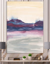 Shabby Watercolor on Purple II - Shabby Chic Canvas Art