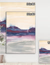 Shabby Watercolor on Purple II - Shabby Chic Canvas Art