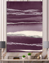 Shabby Watercolor on Purple IV - Shabby Chic Gallery-wrapped Canvas