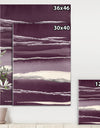 Shabby Watercolor on Purple IV - Shabby Chic Gallery-wrapped Canvas